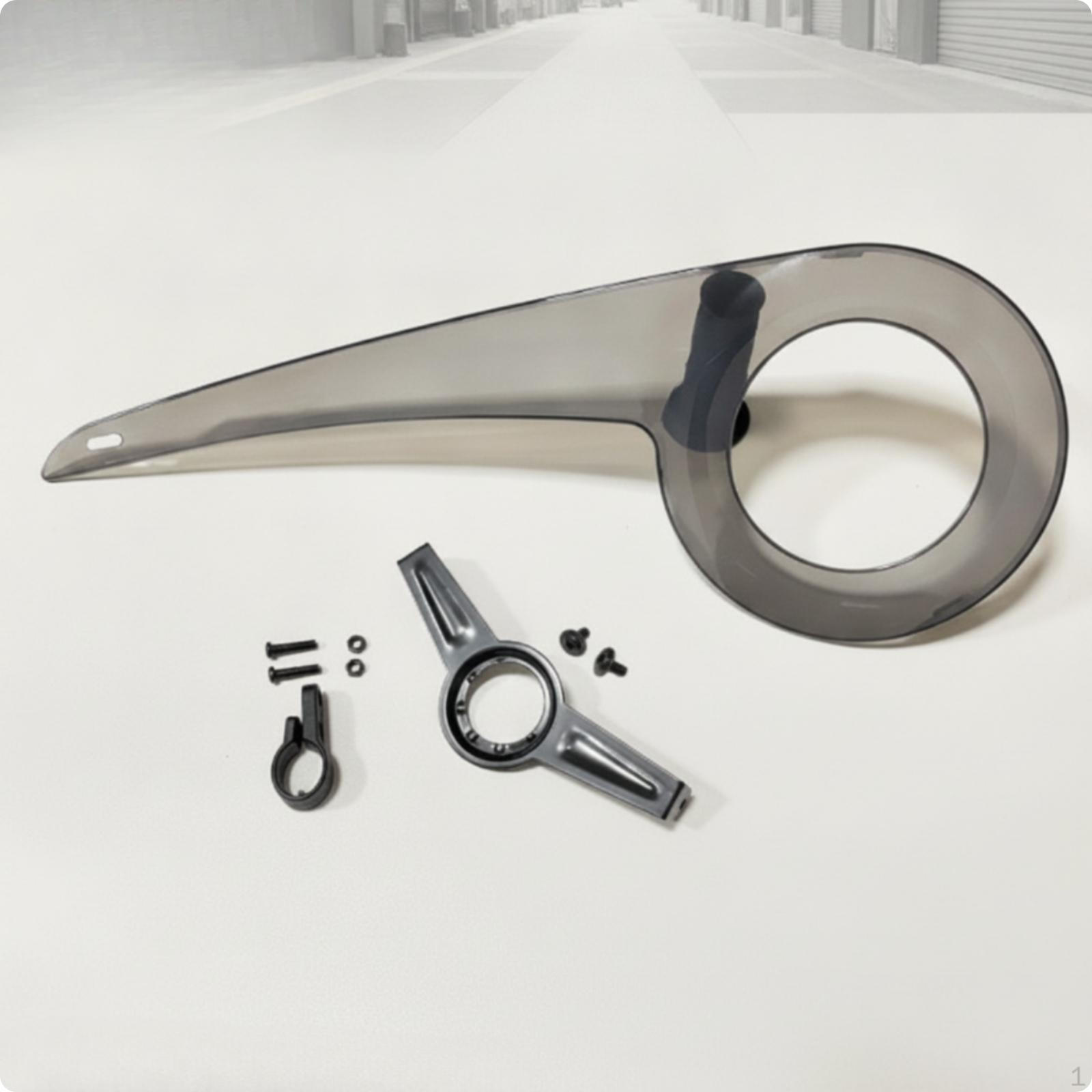 Fahrrad Kettenschutz Abdeckung Einfach zu Montieren für Radfahrer Transparent Black 908 Tail Fixed gray