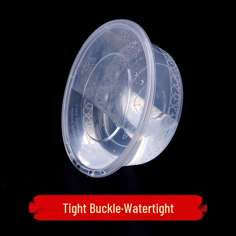 Disposable Microwavable Food-Grade Plastic Round Bowl with Lid
