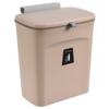 Household Home Trash Can for Kitchen Cabinet Door Wall Mount Waste Rubbish Bin 2.4 Gallon/9L