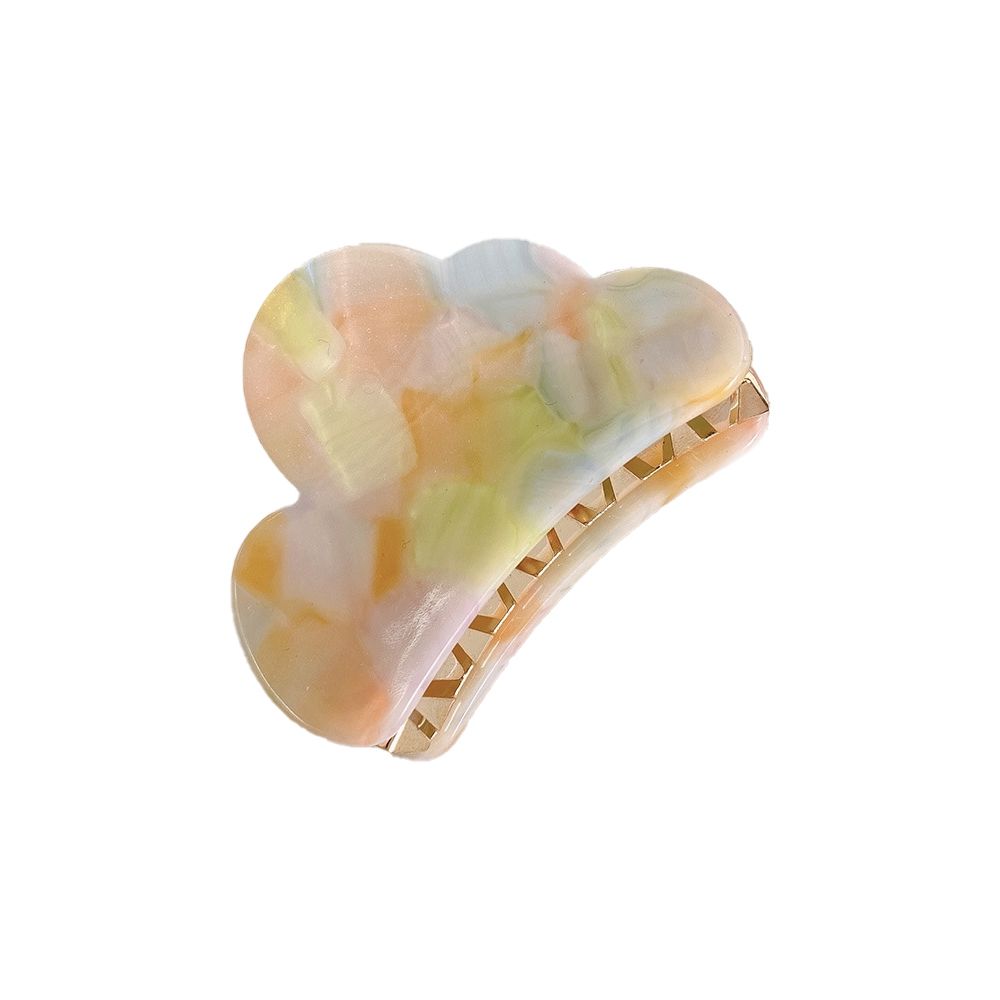

Grasping Clip Female Hair Accessories Geometric Hair Claw Korean Style Hair Clip Acetate Catch Clip C