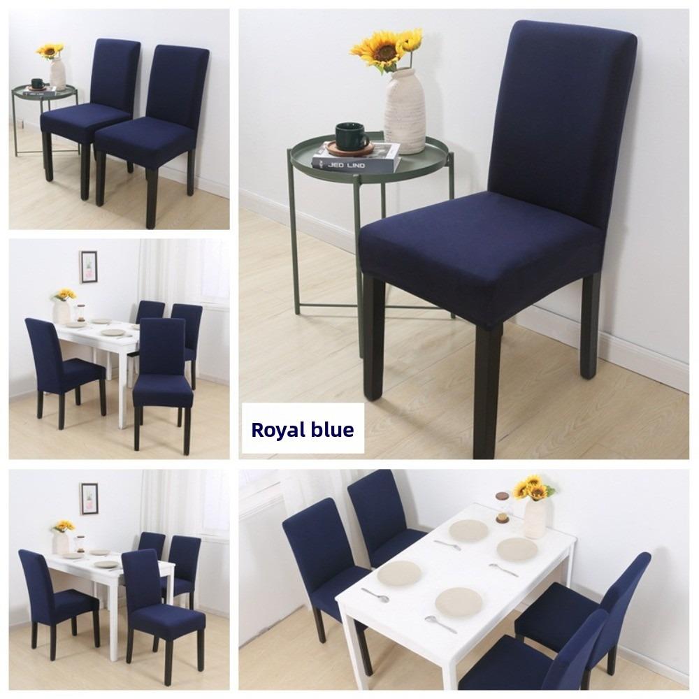 Elastic Cushion Cover Pure Color Chair Slipcover High Quality Dining Chair Cover