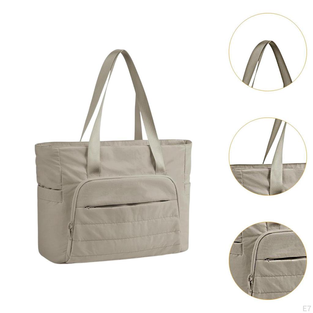 Gym Bag Women's Handbag with Yoga Mat Strap Stylish Portable Large Capacity Wear Resistant for