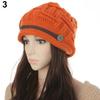 Women's Fashion Braided Autumn Winter Warm Baggy Beanie Knit Crochet Ski Hat Cap