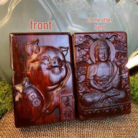 Retro Rosewood Double-Sided Windproof Wenwan Lighter
