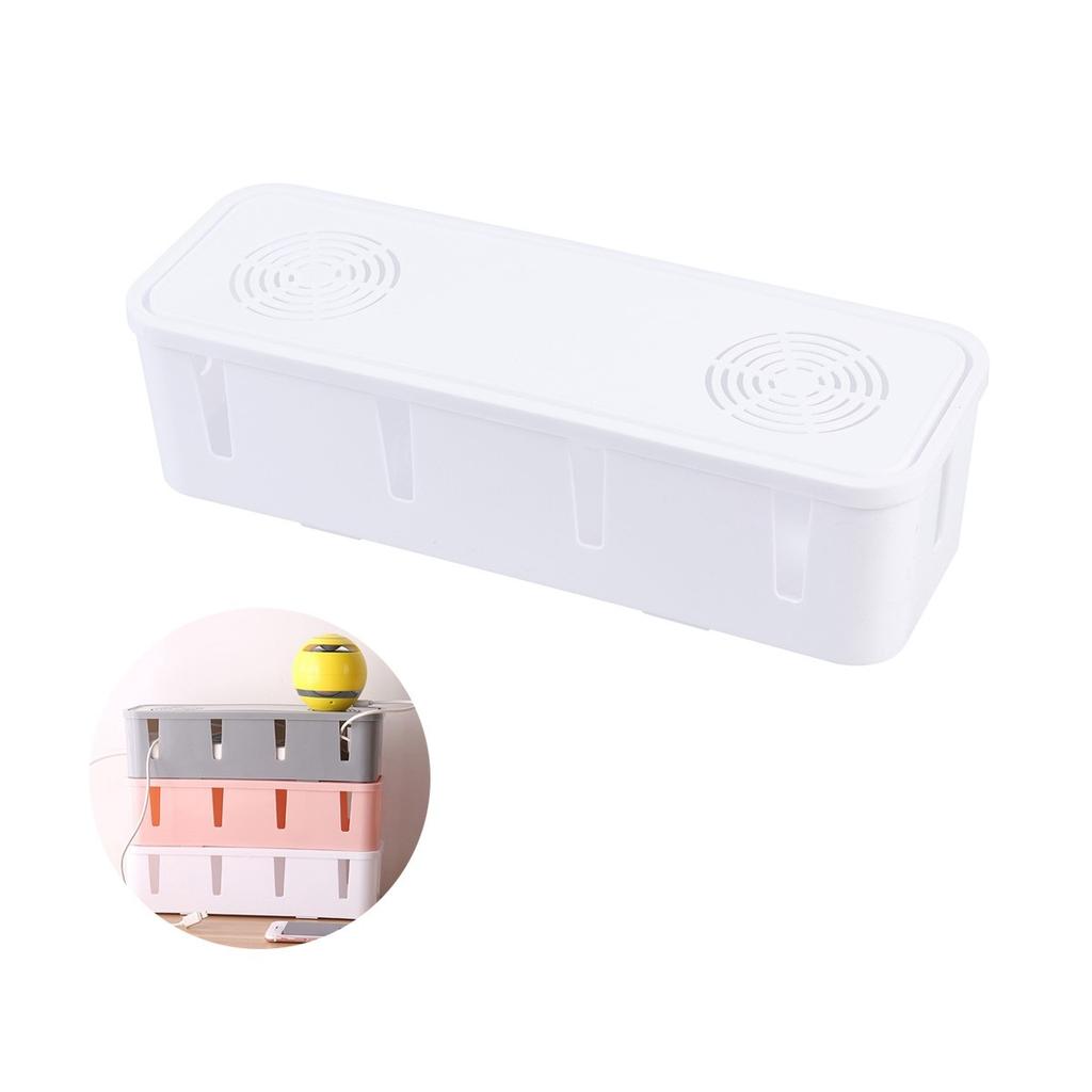 Home Cable Storage Box Desktop Wall Corner Placement High Quality Dissipation Safe Design Plug Socket Safety Box