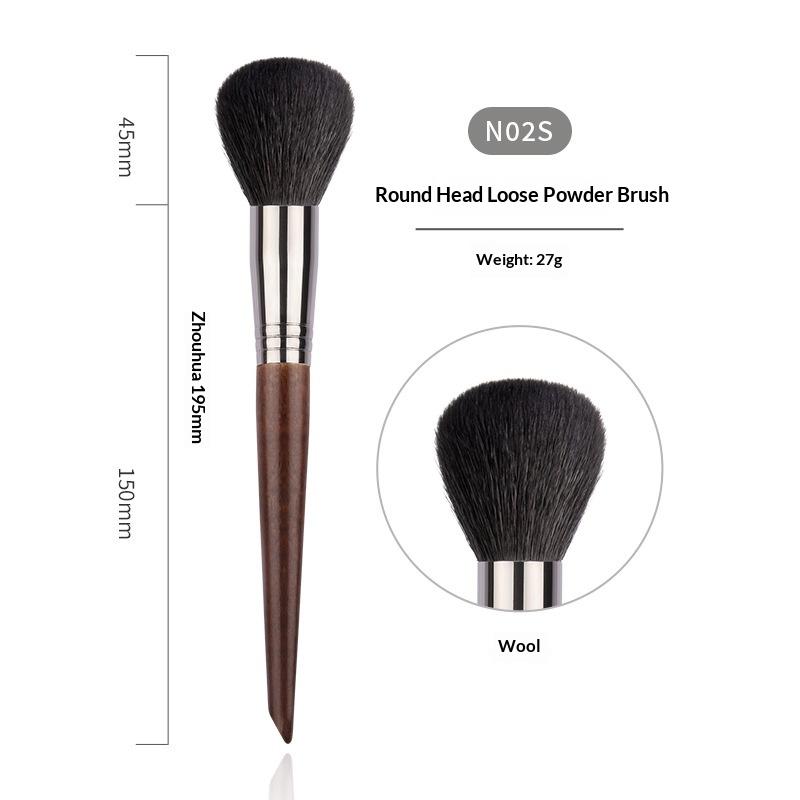Professional Animal Hair Makeup Brush Set Complete Soft Bristles for Eyeshadow Lip Foundation Beginner Use