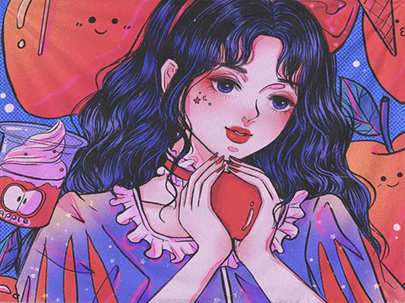 

Красивая девушка личность DIY полная дрель алмазная декоративная картина Full Round 20x30CM сливовый