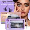 Gemini Fox-Eye Beginner Eyelash Set: Natural, Soft, Slanted Segmented Lashes