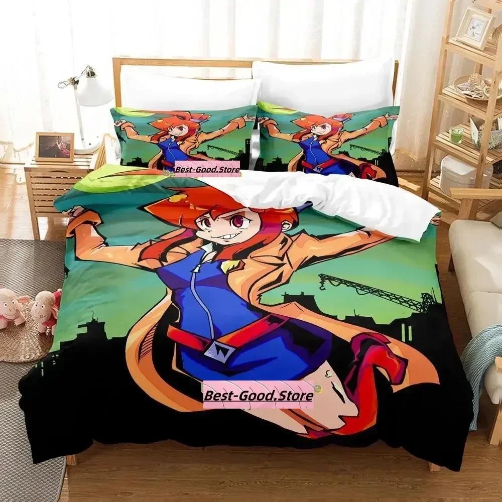Game Ghost Trick Bedding Set Printed With Pillowcase Bed Duvet Cover Soft Single Double Queen Super King Size Adult Kid Bedroom