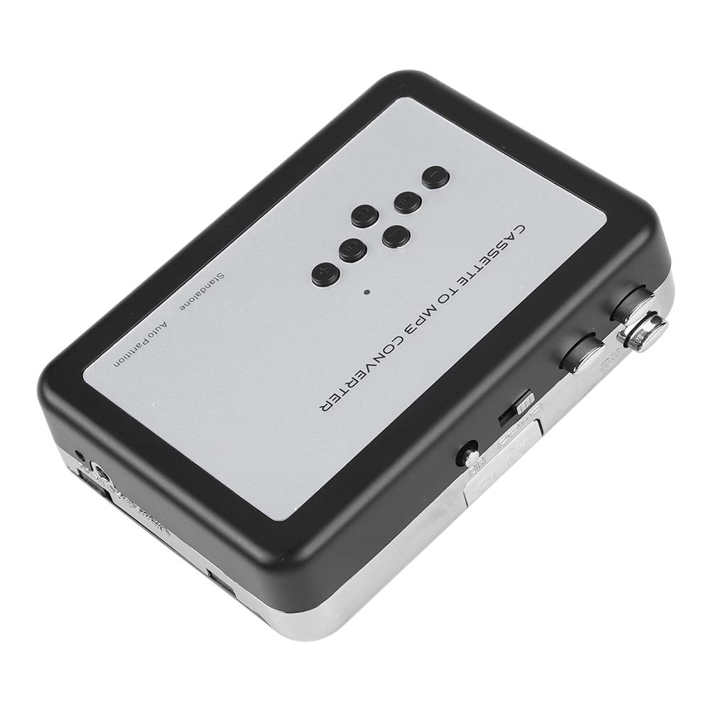 Jectse Portable Cassette Cassette Tape To MP3 USB Flash Drive Capture Audio Music Plug and Connects To MP3 Portable Speaker Converter, Converter,