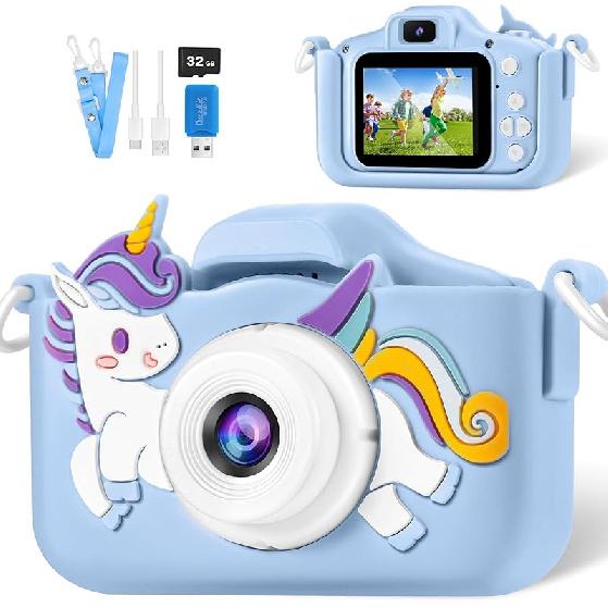 Kids Camera, Christmas Birthday Gifts for Kids, Toddler Camera Toys, 3 4 5 6 7 8 9 Year Old Girl Gifts, Camera for Kids, Multifunctional Digital
