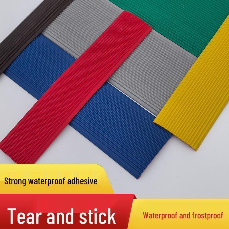 

Outdoor Plastic Anti-Slip Step Strips and Tread Stickers Black - 3cm Self-adhesive
