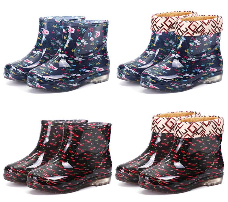 Damen Kristall Verschleißfeste Camouflage Regenstiefel - Modisches, Rutschfestes, Ganzjahres-Outdoor-Schuhwerk.
