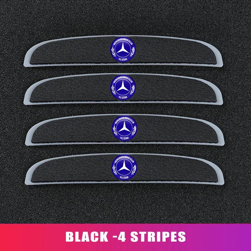 4pcs Car Anti Collision Strips Body Door Protector Stickers For Mercedes Benz W211 W124 W176 W177 C180 C200 C260 C300 GLC CLE