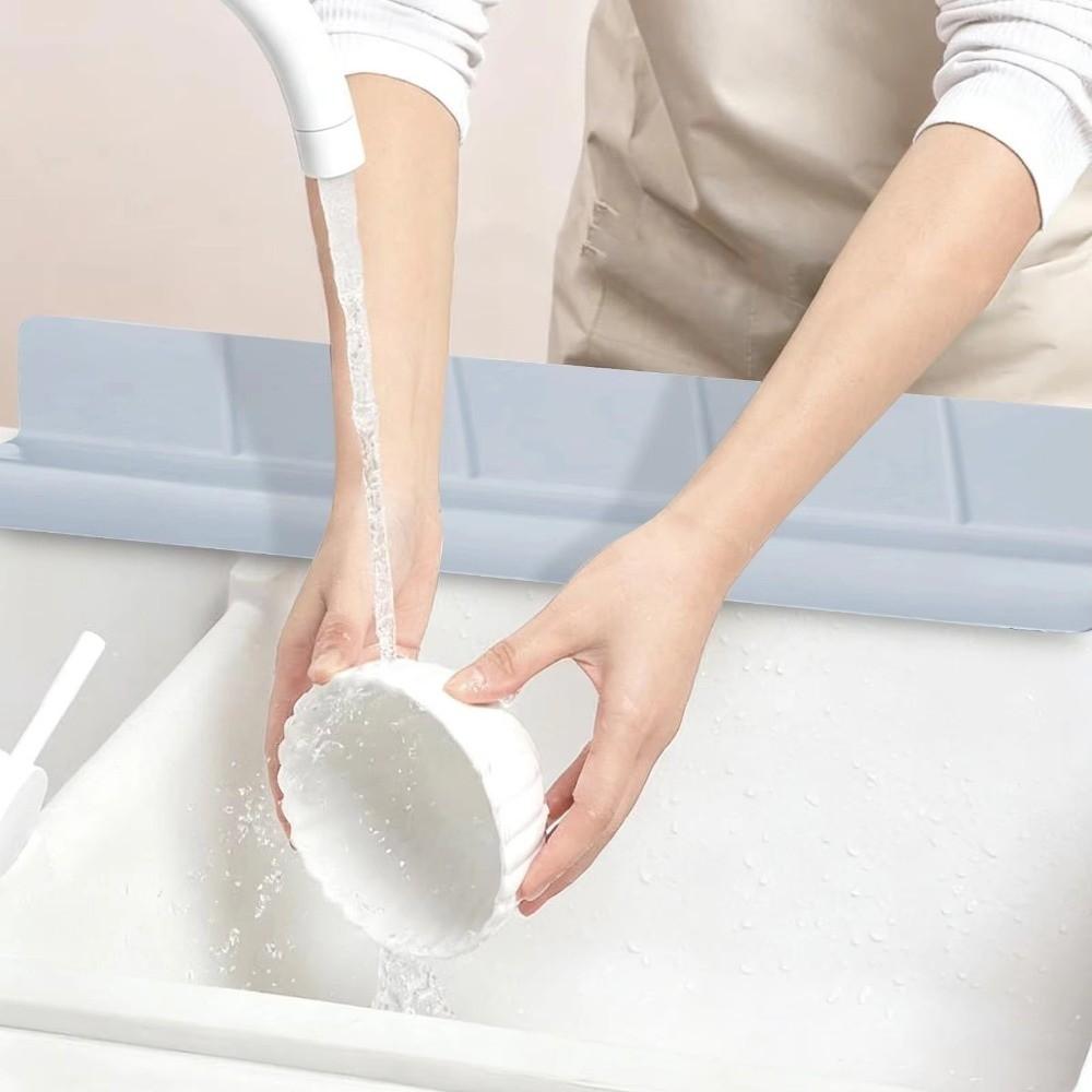 Anti-splash Silicone Sink Barrier with Large Suction Cup Sink Water Baffle  Restaurant