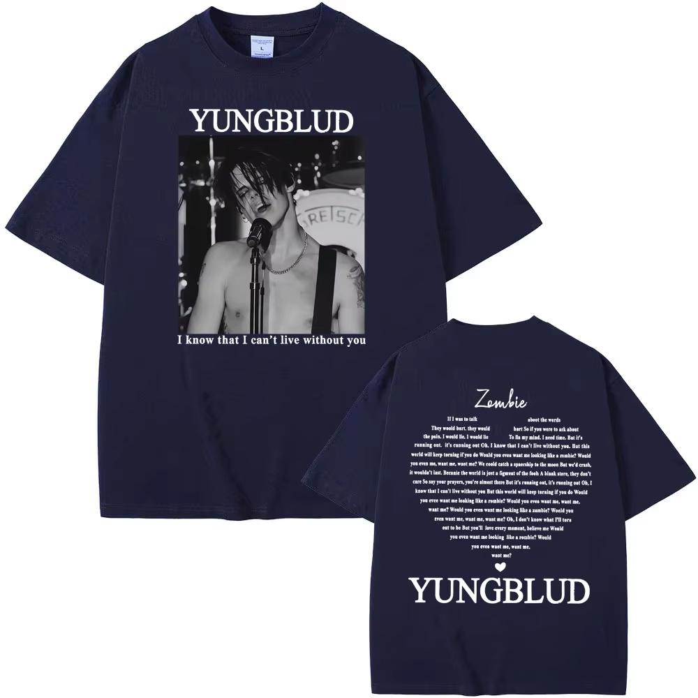Yungblud Zombie Rocková Kapela Grafické Tričko Pánské Hip Hop Retro Hudební Fanoušek Oblečení Trička Dámské Ležérní Kulatý Výstřih Vysoce Kvalitní Tričko