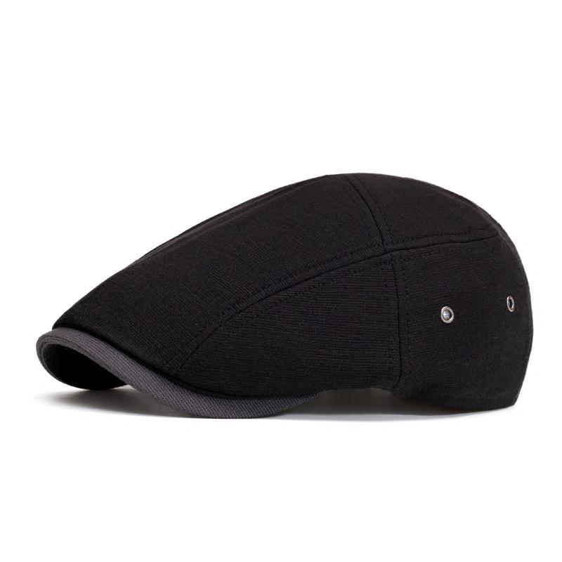 Men's Beret British Retro Summer Breathable Peaked Cap Forward Hat Women's Newspaper Hat