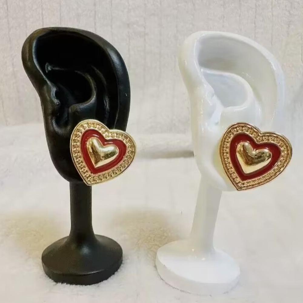 Ear Shaped Ear Studs Organizer Holder Rack Portable Earring Showcase  for Earrings