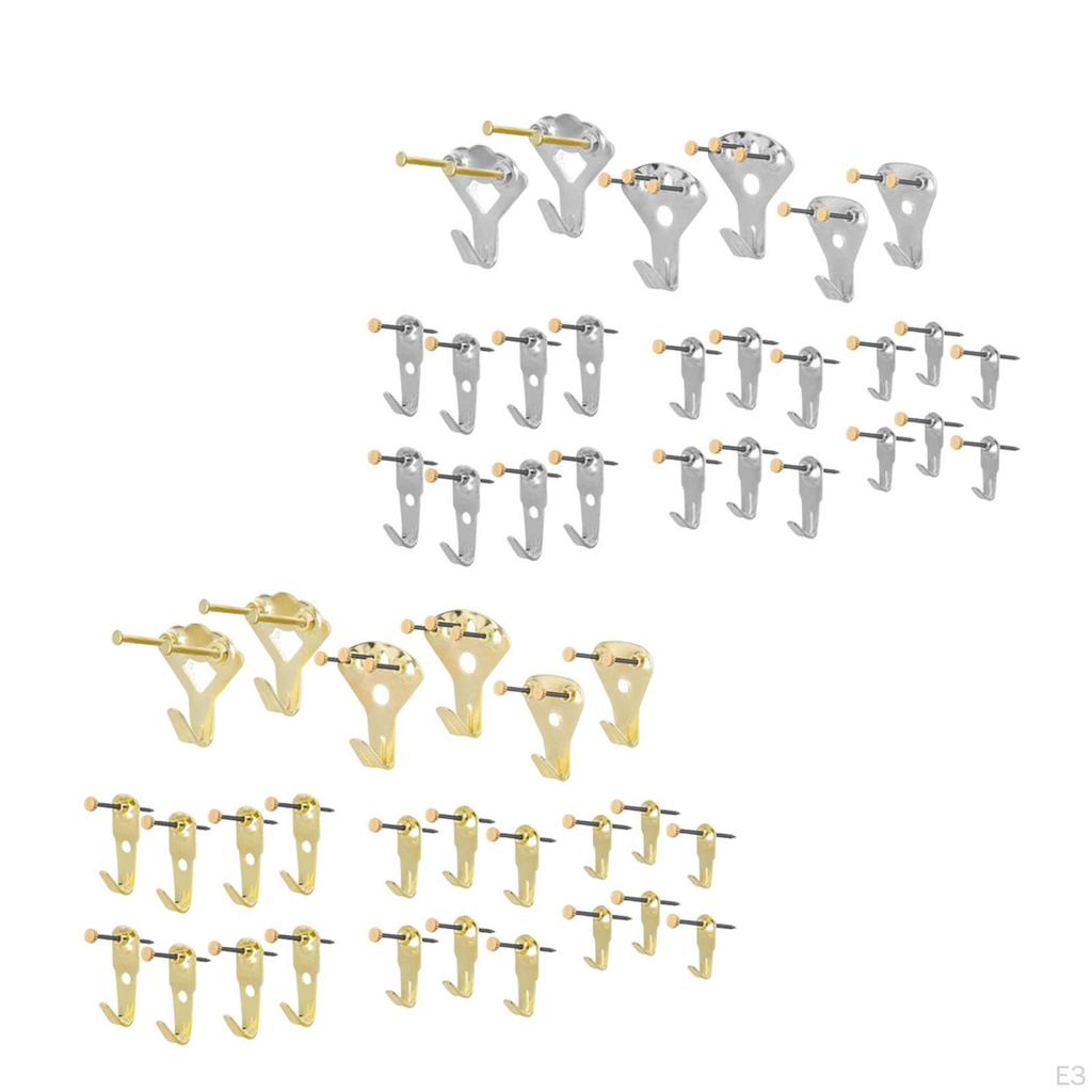 Závěsná sada na obrázky s hřebíčky a háčky pro uměleckou expozici