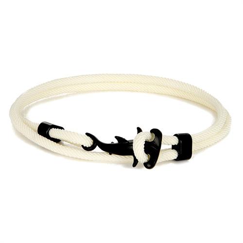 Small Fresh Black Small Hammerhead Shark Bracelet Milan Rope Multi-Turn Adjustable Hand Rope Worker