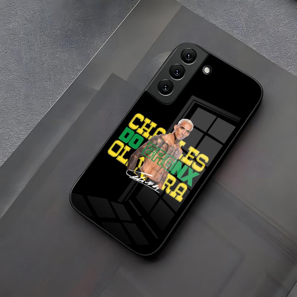 

Charles Oliveira Do Bronx Phone Case Glass For Samsung Galaxy S23 S24 S21 S25 S22 S20 Ultra Fe Plus A55 A15 A14 Coque Samsung S23 FE
