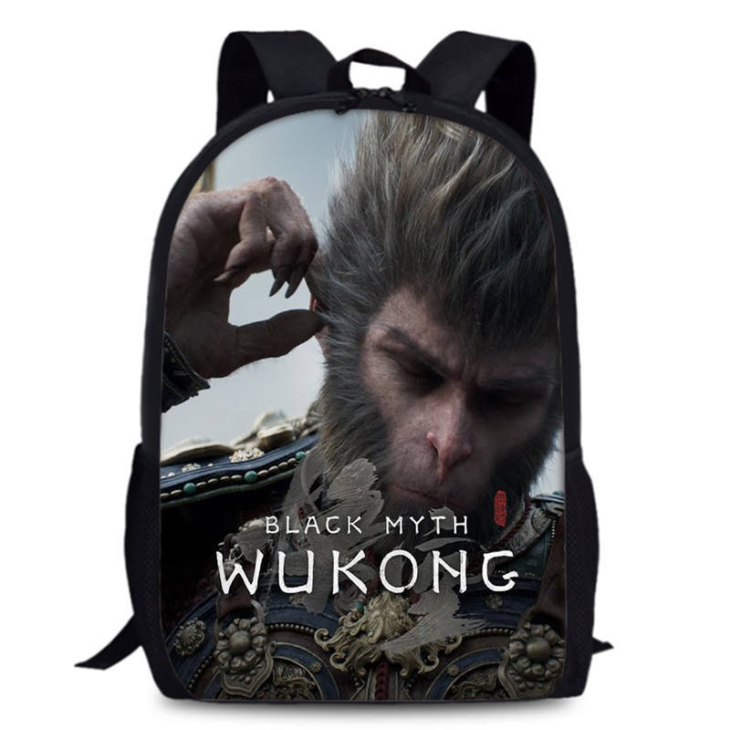 Black Myth Wukong Rucksack Black Myth Wu Kong 15 Zoll Studenten-Computerrucksack