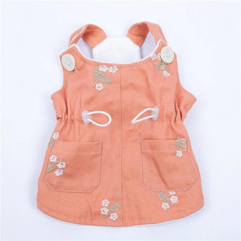 

Зимнее платье для собаки, милая одежда для собаки-девочки, одежда для кошки, щенка, чихуахуа, йоркширского терьера, померанского шпица, мальтийской болонки, бишона, пуделя, шнауцера, костюм XXS оранжевый