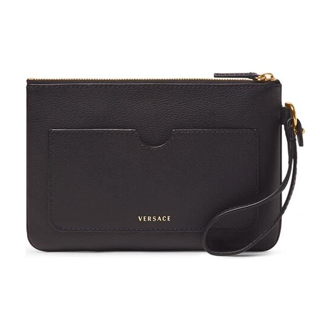 Versace La Medusa Leder Beutel Schwarz Damen Beutel 1000743-DVIT3T-1B00V
