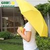 Cute Banana-Shaped Three-Fold Umbrella for Women Windproof Novelty Gift for Lovers
