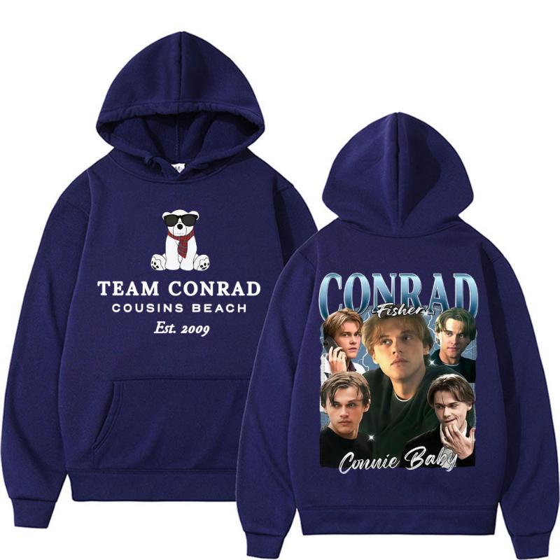 Team Conrad Cousins Beach Merch Hoodies Conrad Fisher Movie Y2k Sweatshirts Men Women Harajuku High Quality Oversized Pullovers