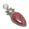 Natural Rhodonite Gemstone Pendant 925 Sterling Silver- Handmade Design, Everyday Wear Jewelry, Unique Rhodonite Pendant Mother's Day Gifts