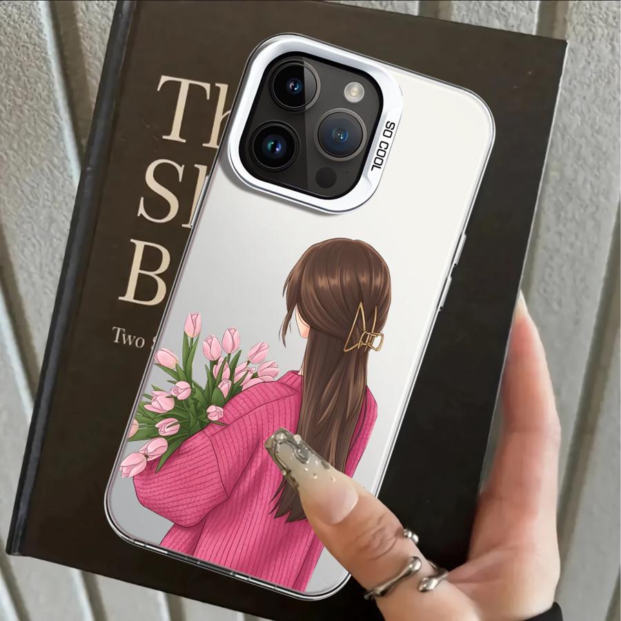 

Case for iPhone 17 Pro Max Air 14 15 Plus 13 Pro XR 16 11 XS 12 Back Phone Cover Cartoon Silhouette iPhone17 Pro Max