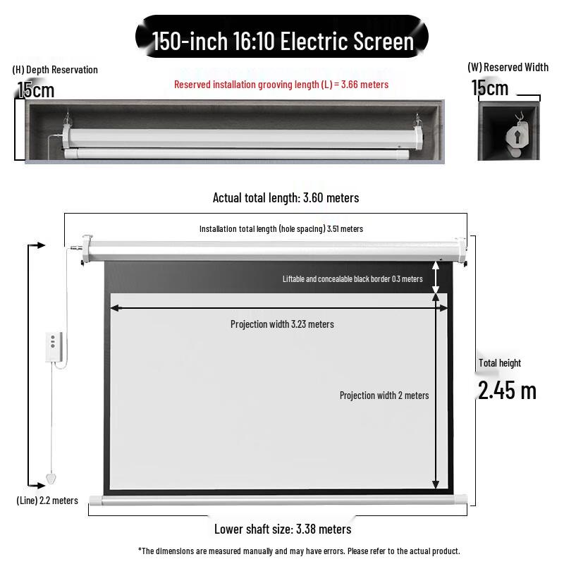 Yinghui 4K Motorized Projector Screen