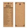 50 Pcs Bible Emergency Numbers Bookmark Christian Gift Religious Bible Verse Bookmark Christian Bookmarks For Church Welcome