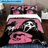 3PCS Scr-eam Horror Movie 3pcs Bedding,Including 3PCS Duvet Cover And 2pcs Pillowcases Perfect for Christmas,Ideal for Bedroom, Dormitory