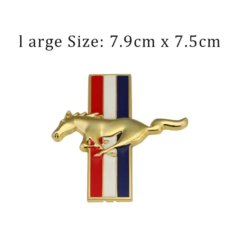 1pc Car Side Emblem Badge Stickers Trunk Decal for Ford Mustang GT 350 370 500 Shelby Cobra Mondeo Focus 2 3 F-150 Fiesta Kuga