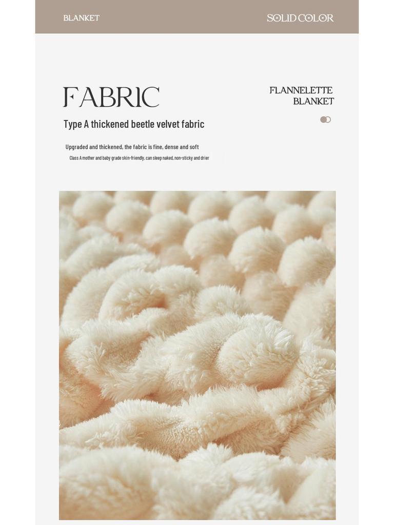 Doppellagige verdickte Winter Schildkröten Samt Korallenfleece Decke