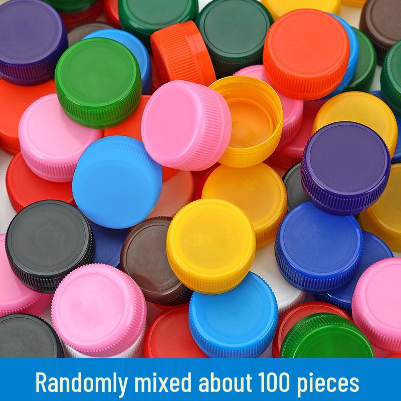 Colored Plastic Bottle Caps for DIY Creative Puzzles & Crafts