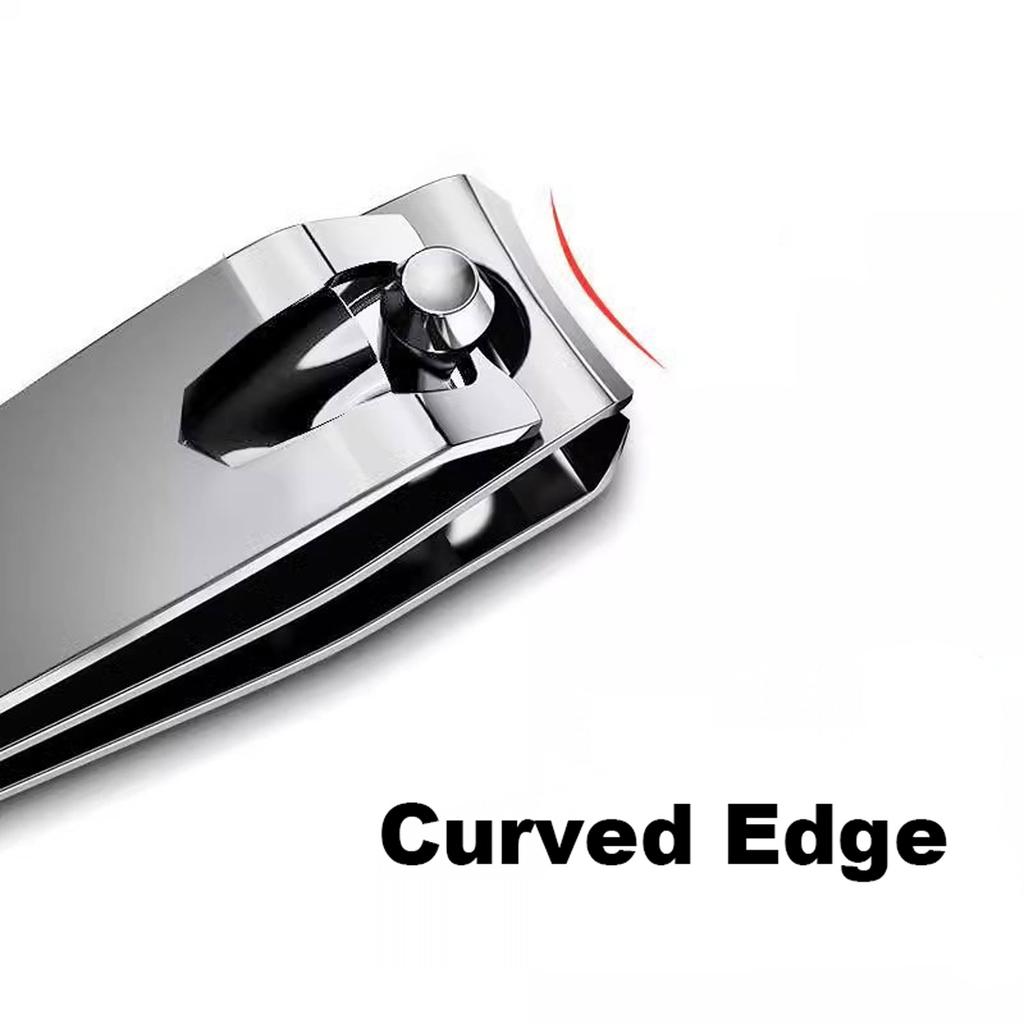3Pcs Set Nail Clippers Stainless Steel Sharpest Nail Cutter Duty Curved Edge For Adult Men Women Swing Out Nail Cleaner/File
