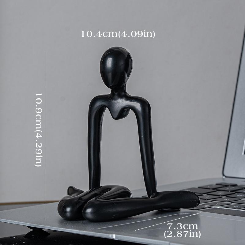 Houseeker Nordische Kunststoffstatue Denker Abstrakt Figur Handwerk Moderne Kunst Skulptur Wohnzimmer Schreibtisch Heimdekor Ornamente