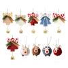 Christmas Bells Hanging Ornament Decorative Bells Christmas Tree Decorations Hanging Pendants for Home Decoration