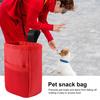 Pet Snack Bag Portable Dog Treat Bag with Mesh Pocket Oxford Cloth