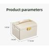 Three-layer Jewelry Storage Box with Lock Drawer Type Leather PU Earrings, Earrings, Rings, Jewelry Box Storage