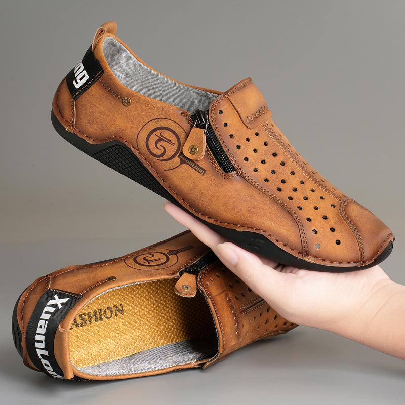 Fashion Handmade Men's Shoes Luxury Cowhide Casual Leather Shoes Comfort Driving Shoes Designer Man Loafers Big Size48 Moccasins