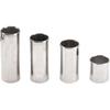 4Pcs Yootones Guitar Slides Kit 28mm/51mm/60mm/70mm Stainless Steel Slides Accessories Compatible with Electric Guitar (Silver)
