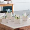 Artificial Potted Plant Handmade Colored Glaze Lavender Potted Plant
