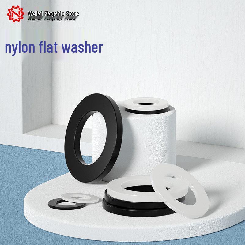 Nylon Insulating Flat Washer: Plastic/Rubber, M2-M12 Sizes