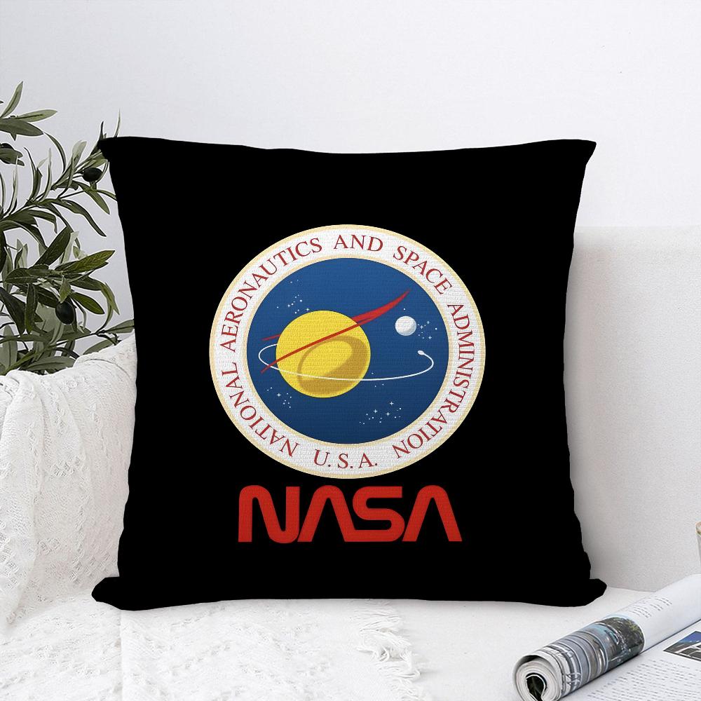 N-NASA S-space Pillow Case Plush Fabric Soft Pillowcase Double Sided Print Sofa Cushion Cover Throw Pillow Cover