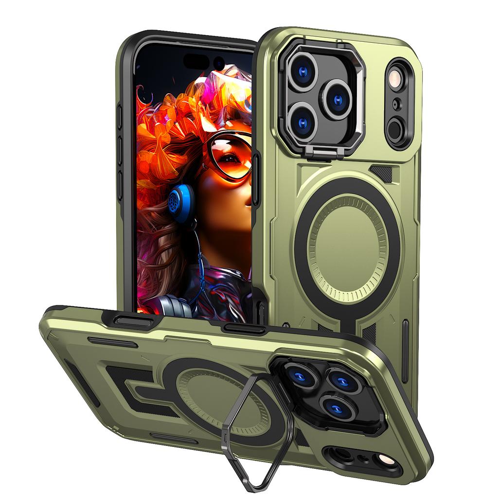 iPhone11Promax Mobile Phone Case Magnetic Charging Apple 11Pro Lens Holder Case