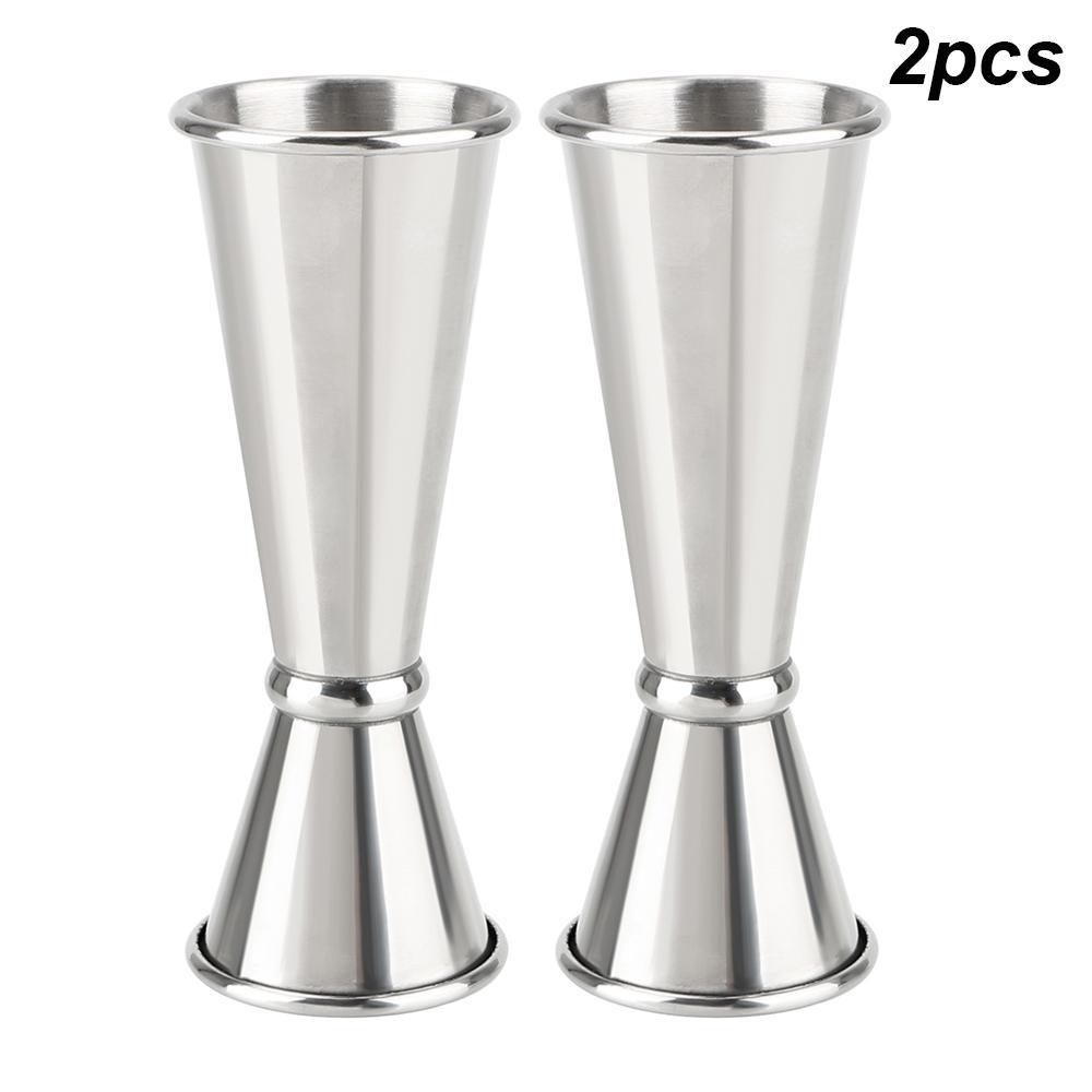 Mojito Measure Mug Cocktail Bar Jigger 1oz/2oz Bar Accessories Stainless Steel Japanese Design Jigger Double Side Measuring Cup